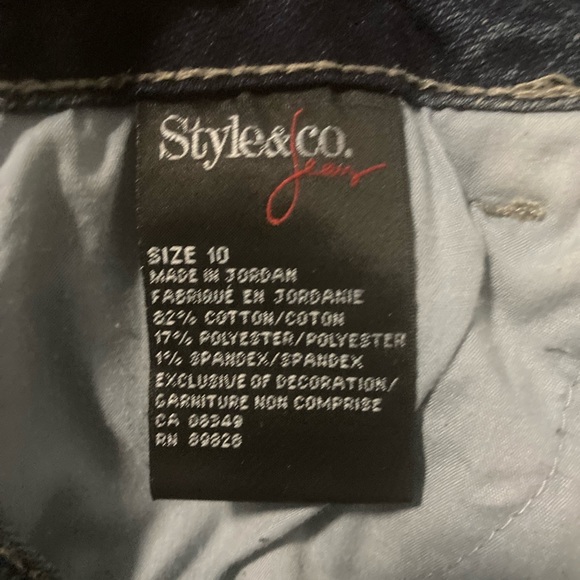 STYLE & CO Slim Leg Pants Women’s Jeans With decorated sequins Size 10 - Picture 7 of 10